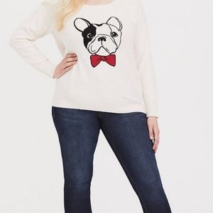 TORRID Frenchie bulldog sweater